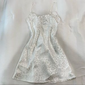 Leopard Print Satin Dress